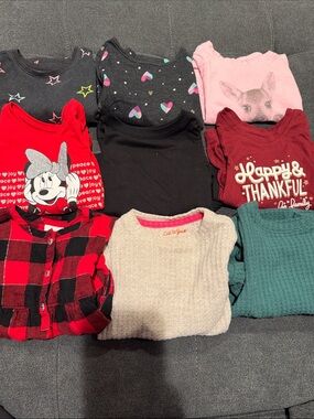 Girls Long Sleeve Shirts-Set of 9